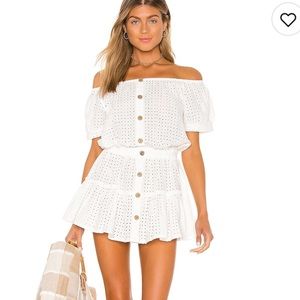 Cream Portal Elsie Dress by Eberjey, size M